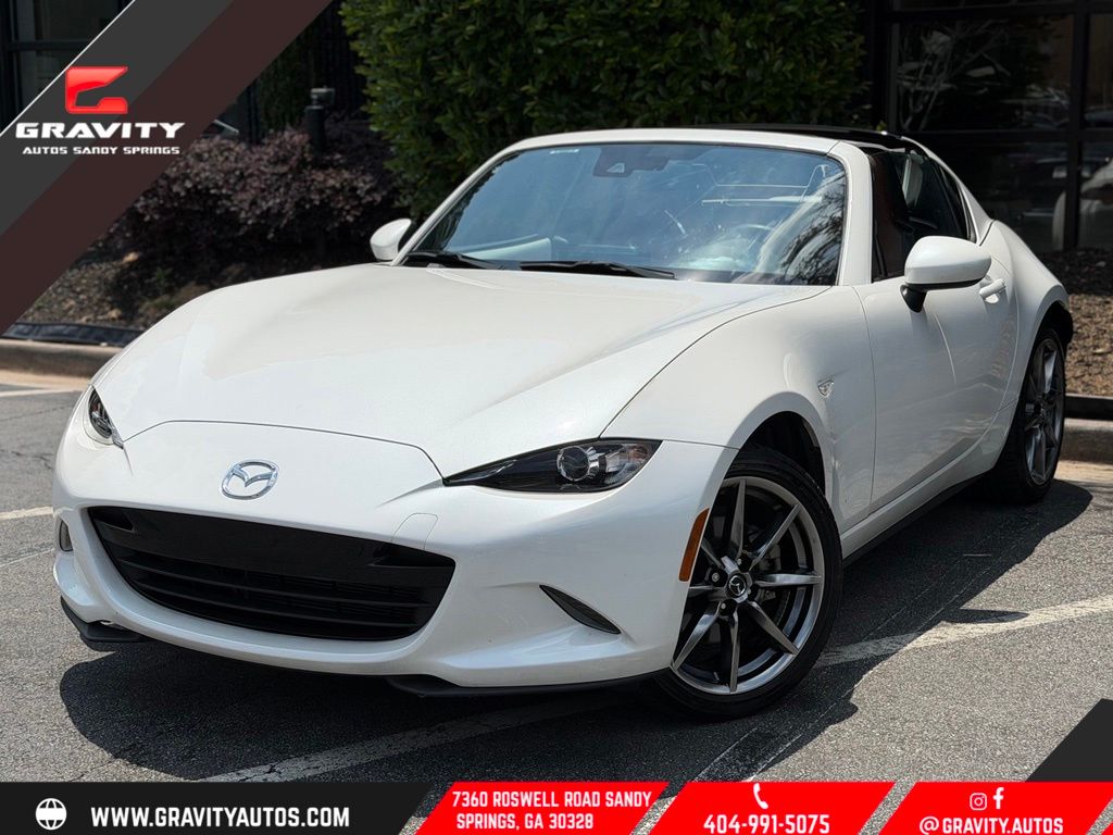 Snowflake White Pearl Mica 2023 Mazda MX-5 Miata RF Grand Touring RWD Convertible Rear-Wheel Drive 6-Speed Automatic