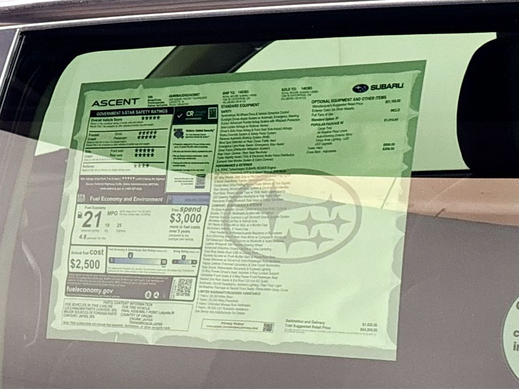 2025 Subaru Ascent Touring