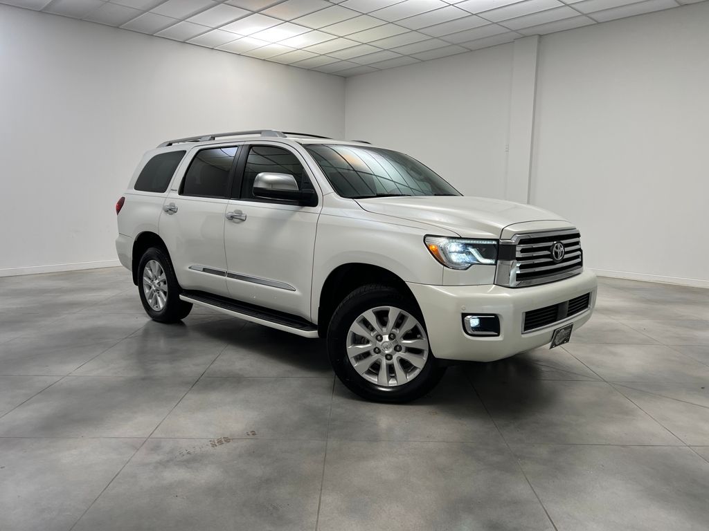 Super White 2019 Toyota Sequoia Platinum 4WD SUV / Crossover Four-Wheel Drive 6-Speed Automatic