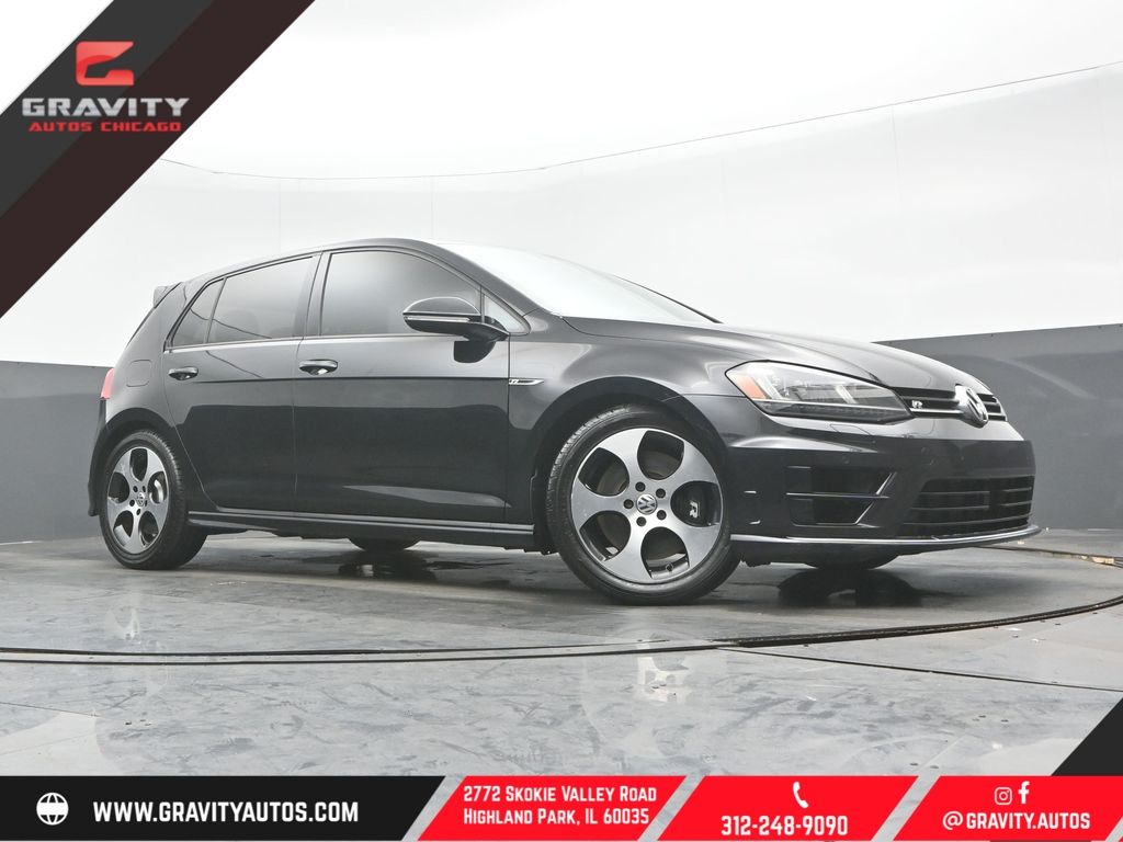 Deep Black Pearl 2016 Volkswagen Golf R 4-Door with DCC and Navigation Hatchback All-Wheel Drive 6-Speed Manual