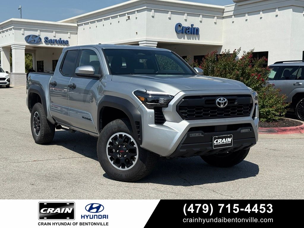Celestial Silver Metallic 2025 Toyota Tacoma Pickup Truck Four-Wheel Drive 8-Speed Automatic