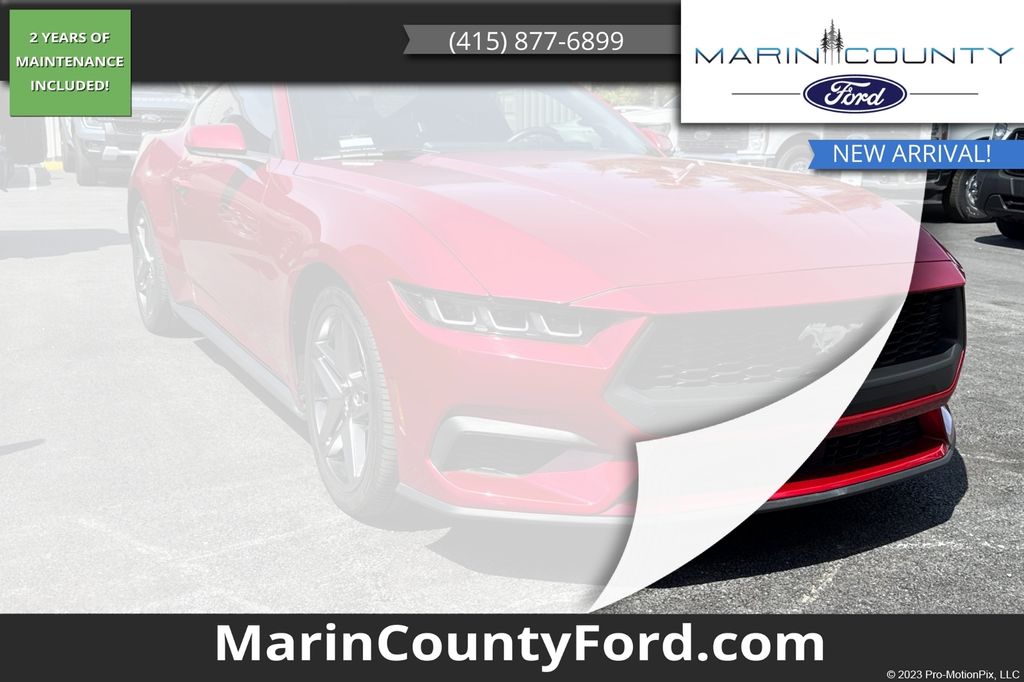 Rapid Red Metallic Tinted Clearcoat 2024 Ford Mustang EcoBoost Premium Fastback RWD Coupe Rear-Wheel Drive Automatic
