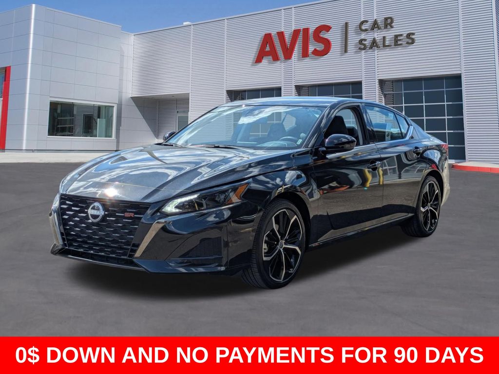 Super Black 2025 Nissan Altima 2.5 SR FWD Sedan Front-Wheel Drive Continuously Variable Transmission