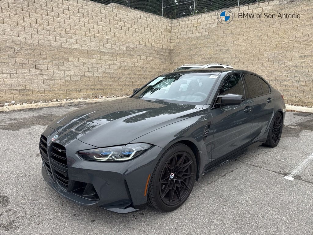 Individual Dravit Gray Metallic 2022 BMW M3 RWD Sedan Rear-Wheel Drive 6-Speed Manual