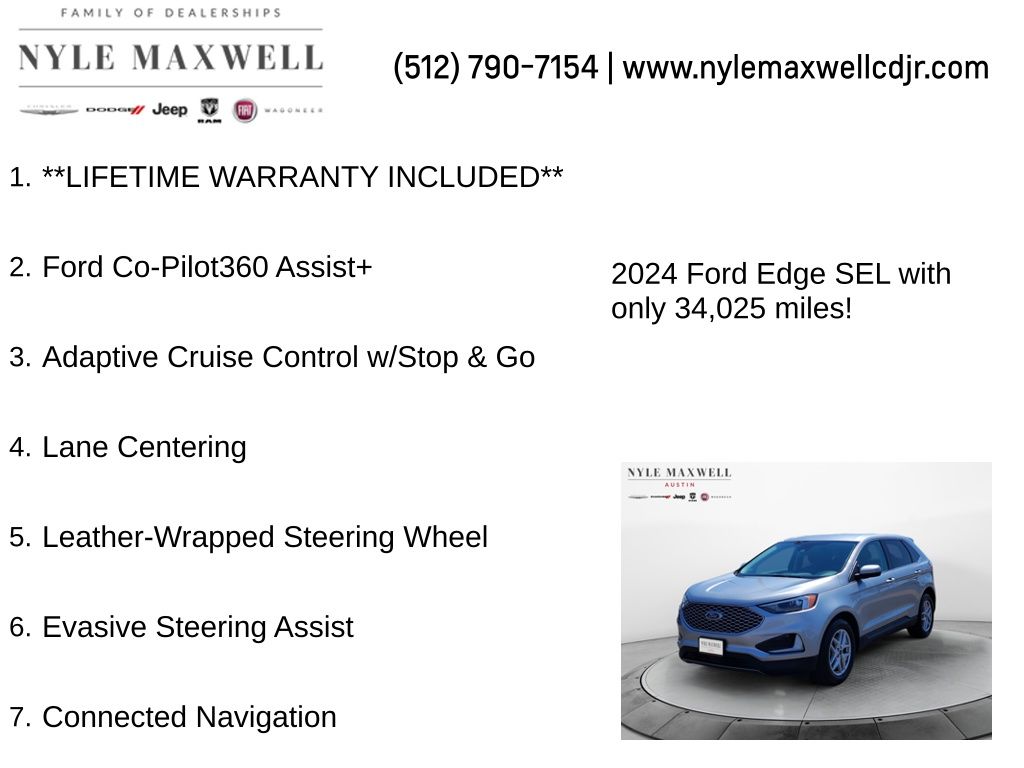 Used Car 2024 Ford Edge  Sel For Sale Under $25,000 In Austin, Texas