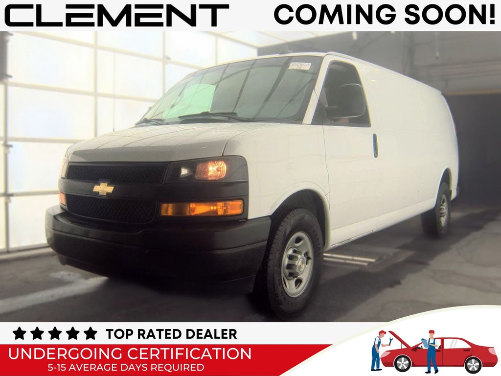 Summit White 2022 Chevrolet Express Cargo Van Rear-Wheel Drive 8-Speed Automatic Overdrive