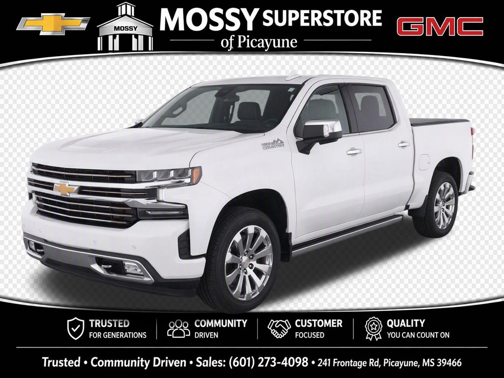 White (Iridescent Pearl Tricoat) 2021 Chevrolet Silverado 1500 Pickup Truck Four-Wheel Drive Automatic