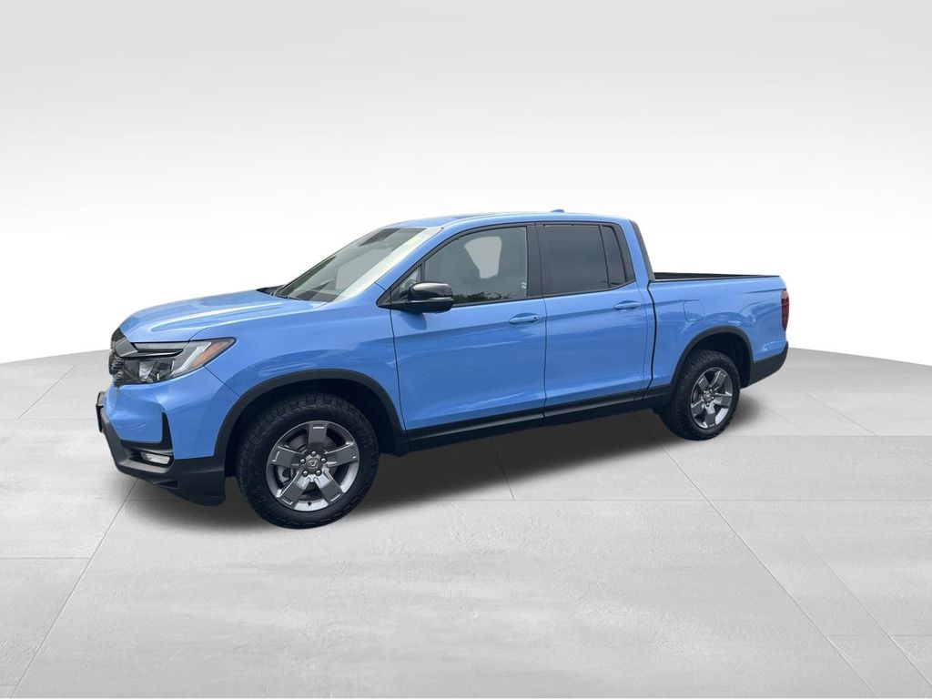 Diffused Sky Pearl 2025 Honda Ridgeline Pickup Truck All-Wheel Drive 9-Speed Automatic