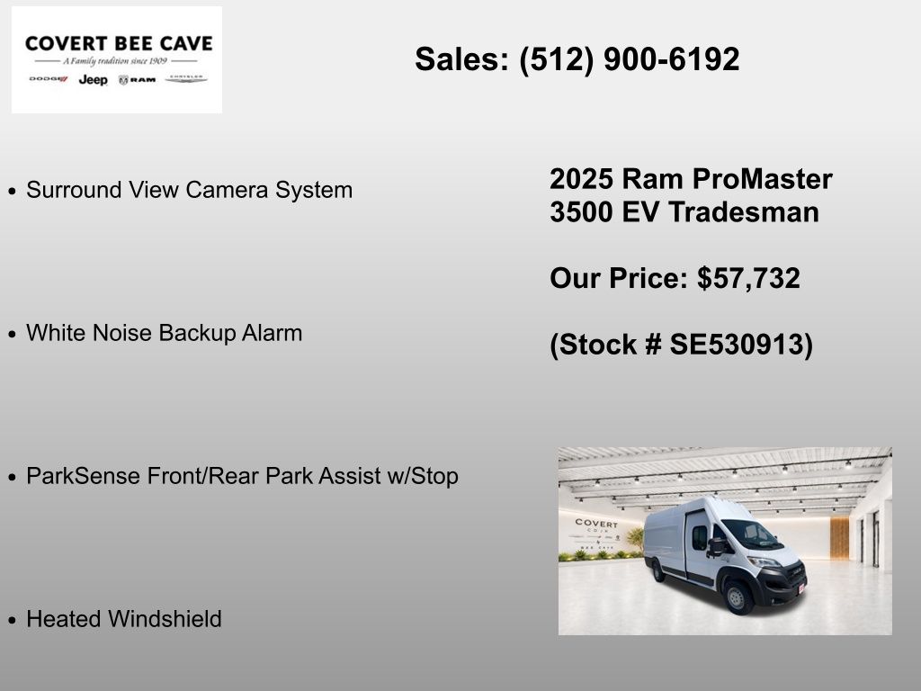 New Car 2025 Ram Promaster 3500 Ev  For Sale Under $60,000 In Austin, Texas