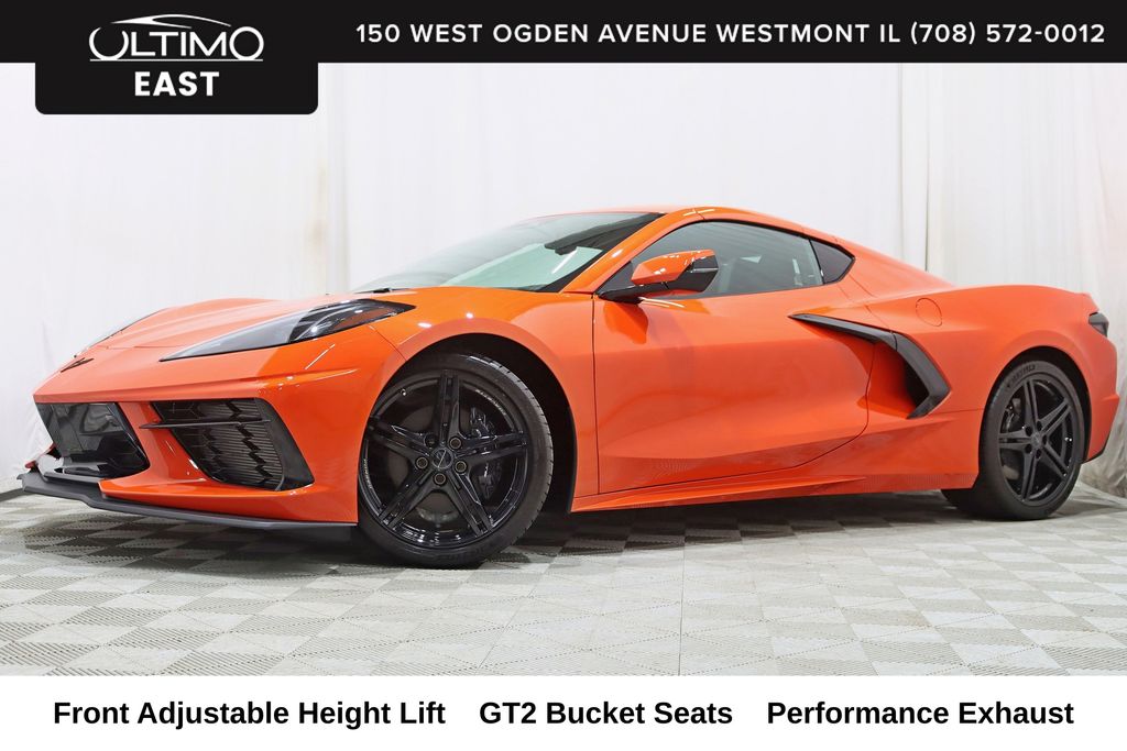 Orange 2026 Chevrolet Corvette Coupe Rear-Wheel Drive 8-Speed Dual Clutch