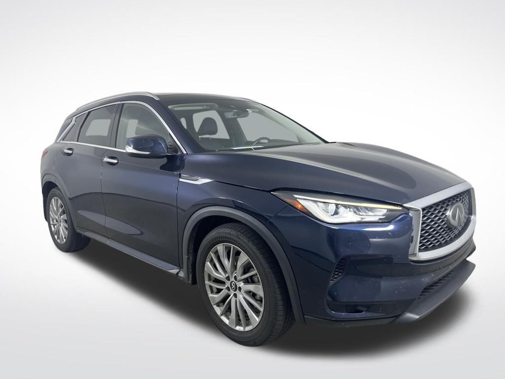 Hermosa Blue 2023 INFINITI QX50 Luxe FWD SUV / Crossover Front-Wheel Drive Continuously Variable Transmission