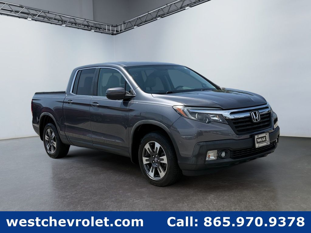 Gray (Modern Steel Metallic) 2019 Honda Ridgeline Pickup Truck All-Wheel Drive 6-Speed Automatic