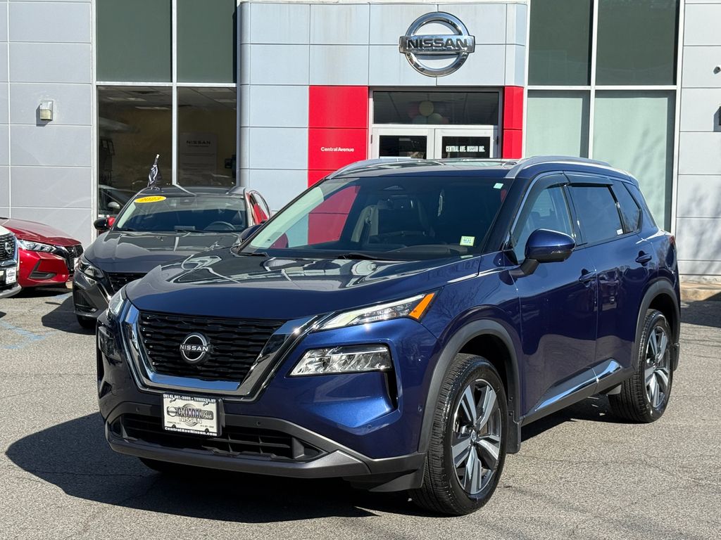 Caspian Blue Metallic 2023 Nissan Rogue SUV / Crossover All-Wheel Drive Continuously Variable Transmission