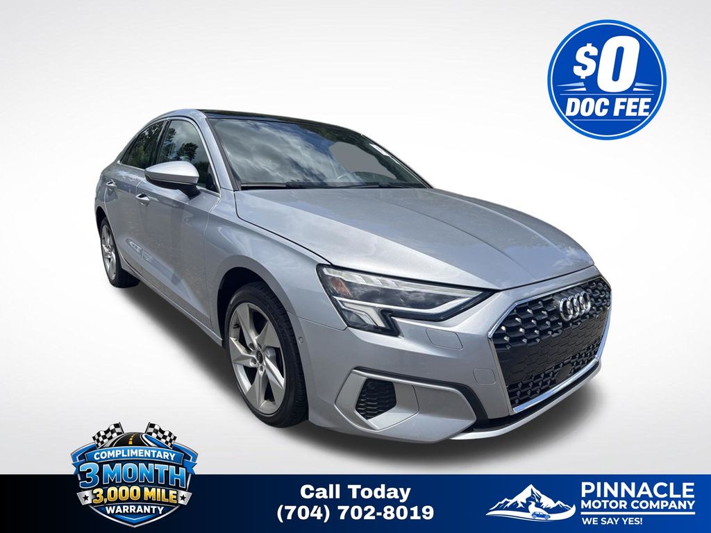Silver 2024 Audi A3 Sedan Front-Wheel Drive 7-Speed Automatic