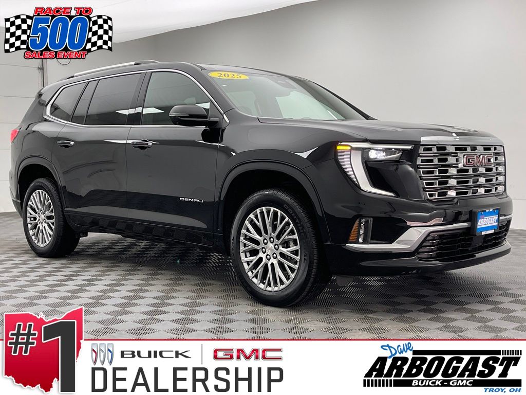 Black (Ebony Twilight Metallic) 2025 GMC Acadia SUV / Crossover Four-Wheel Drive 8-Speed Automatic