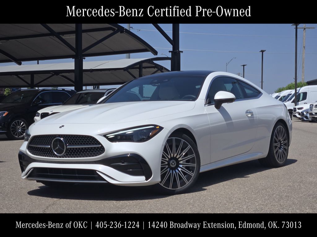 MANUFAKTUR Moonlight White Metallic 2024 Mercedes-Benz CLE Coupe All-Wheel Drive 9-Speed Automatic