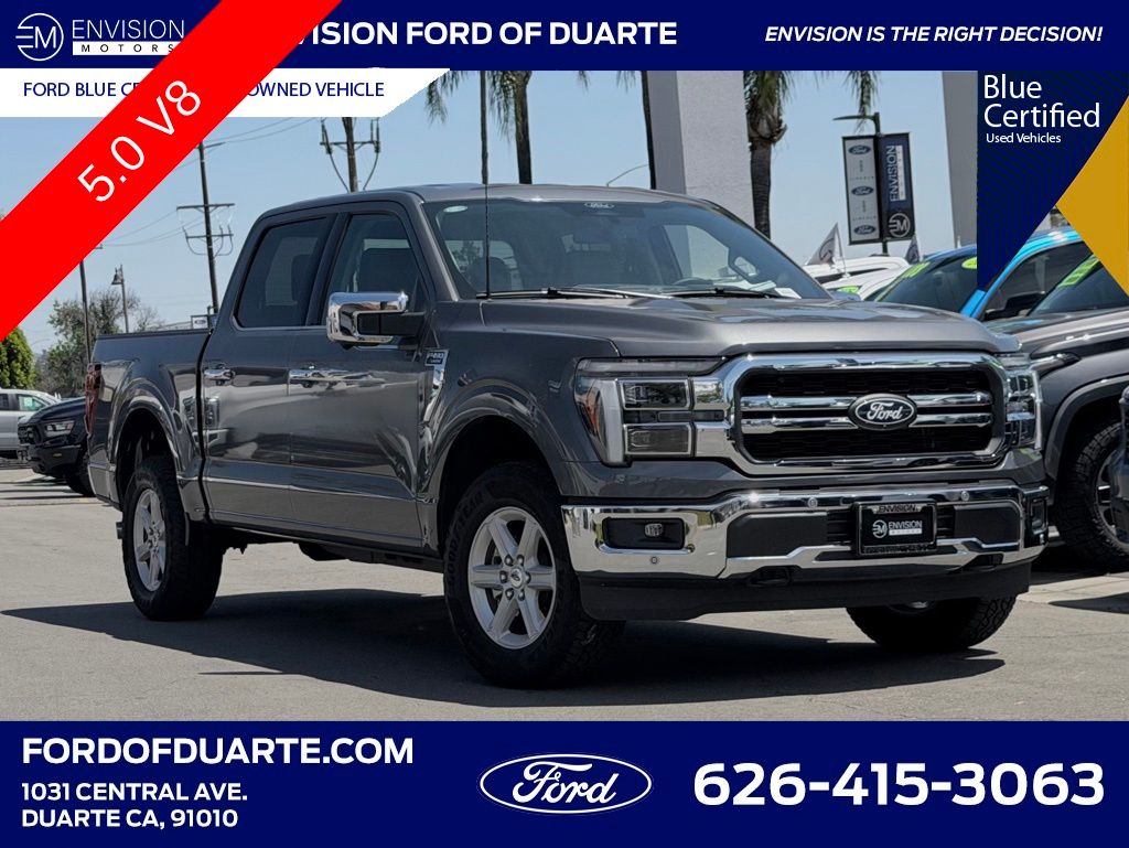Gray Metallic 2025 Ford F-150 Pickup Truck Four-Wheel Drive Automatic