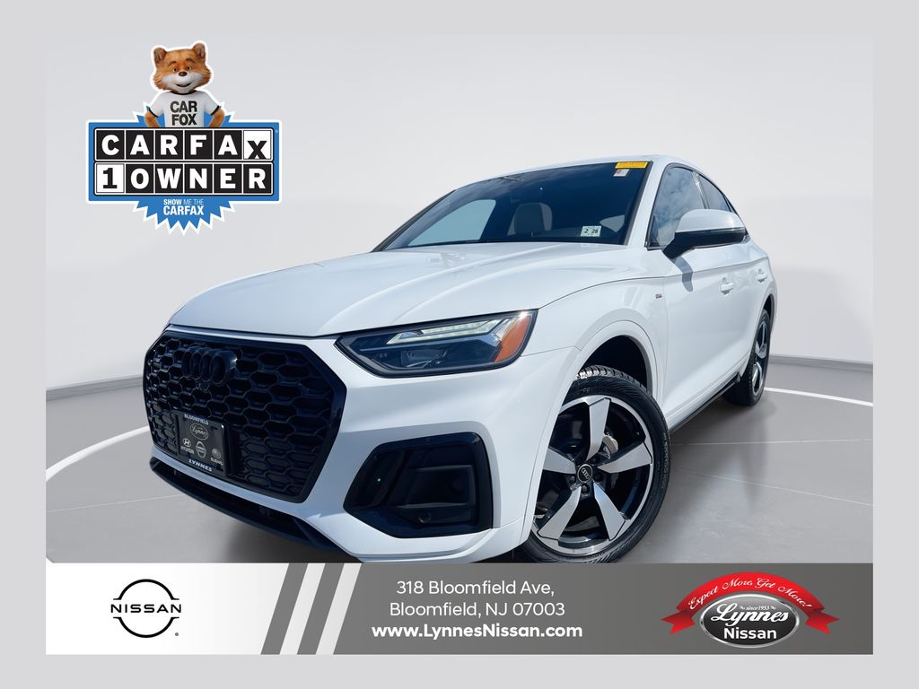 Glacier White 2023 Audi Q5 Sportback quattro Premium Plus S Line 45 TFSI AWD Sedan All-Wheel Drive 7-Speed Automatic