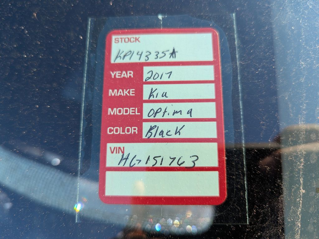 used 2017 Kia Optima car, priced at $6,992