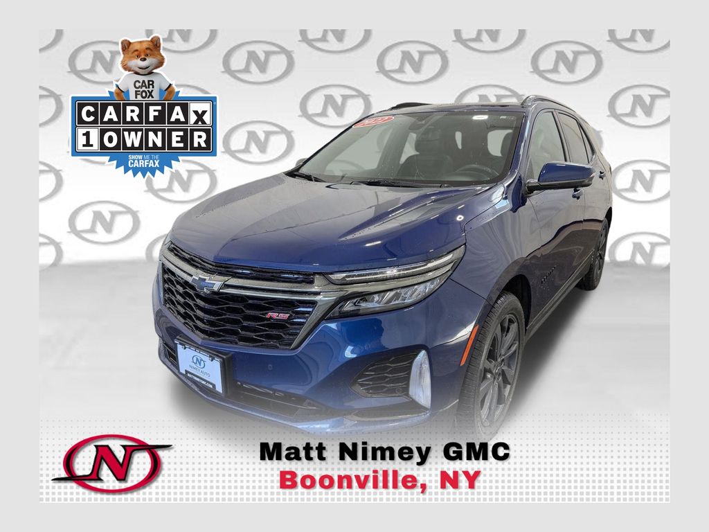 Blue Glow Metallic 2023 Chevrolet Equinox RS with 1RS AWD SUV / Crossover Four-Wheel Drive 6-Speed Automatic Overdrive
