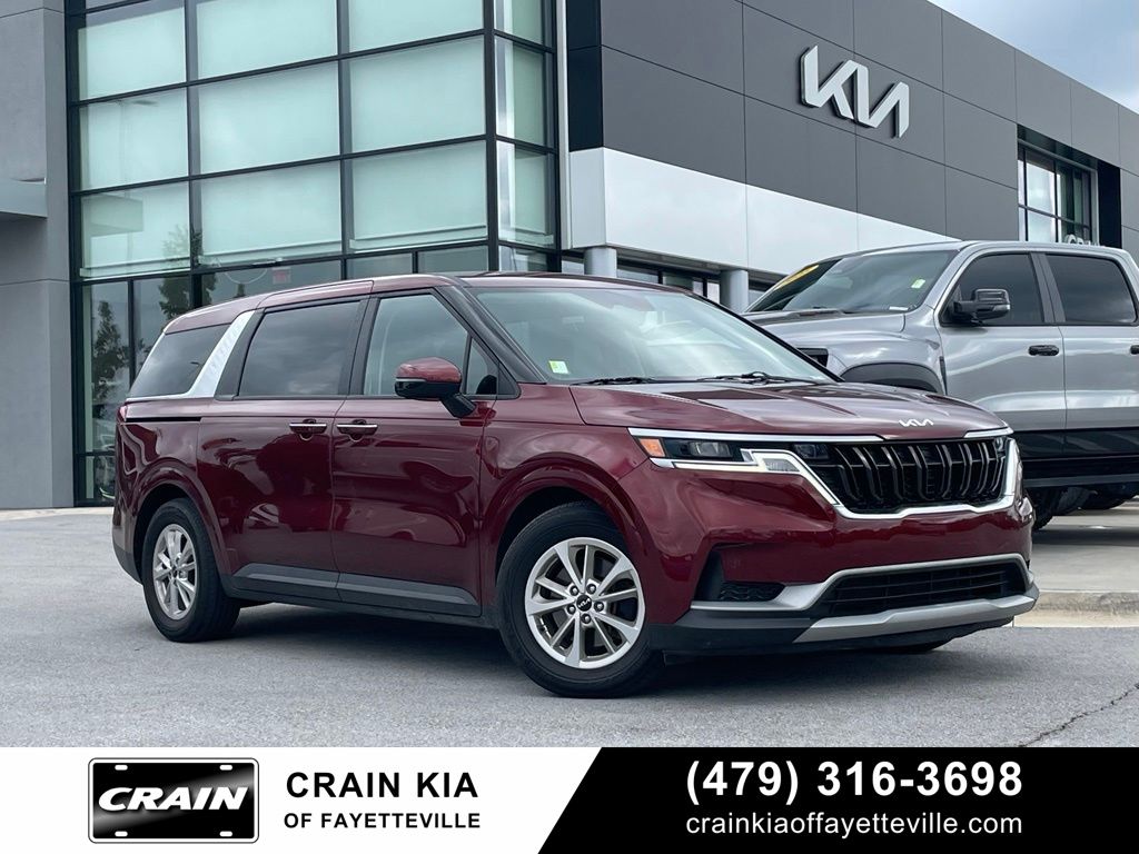 Red 2022 Kia Carnival LX FWD Minivan Front-Wheel Drive 8-Speed Automatic
