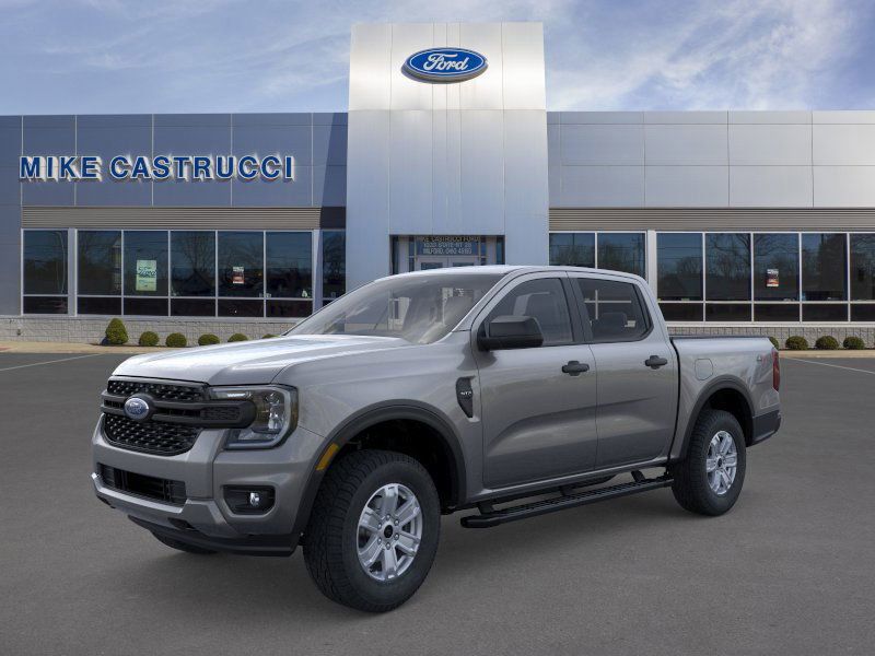 Carbonized Gray Metallic 2025 Ford Ranger XL SuperCrew 4WD Pickup Truck Four-Wheel Drive Automatic
