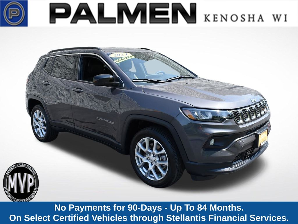 Baltic Gray Metallic Clearcoat 2024 Jeep Compass SUV / Crossover Four-Wheel Drive 8-Speed Automatic