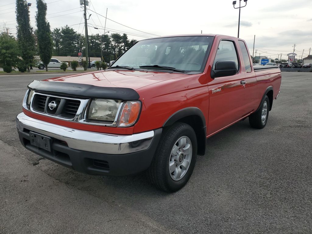 Red 1998 Nissan Frontier Pickup Truck Rear-Wheel Drive 5-Speed Manual