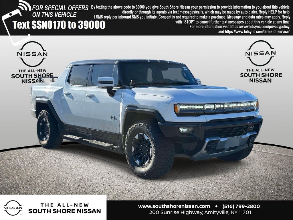 Interstellar White 2022 GMC Hummer EV Pickup Edition 1 Crew Cab AWD Pickup Truck All-Wheel Drive 1-Speed Automatic