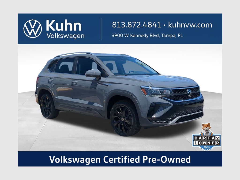 Pure Gray 2023 Volkswagen Taos SUV / Crossover Front-Wheel Drive 8-Speed Automatic