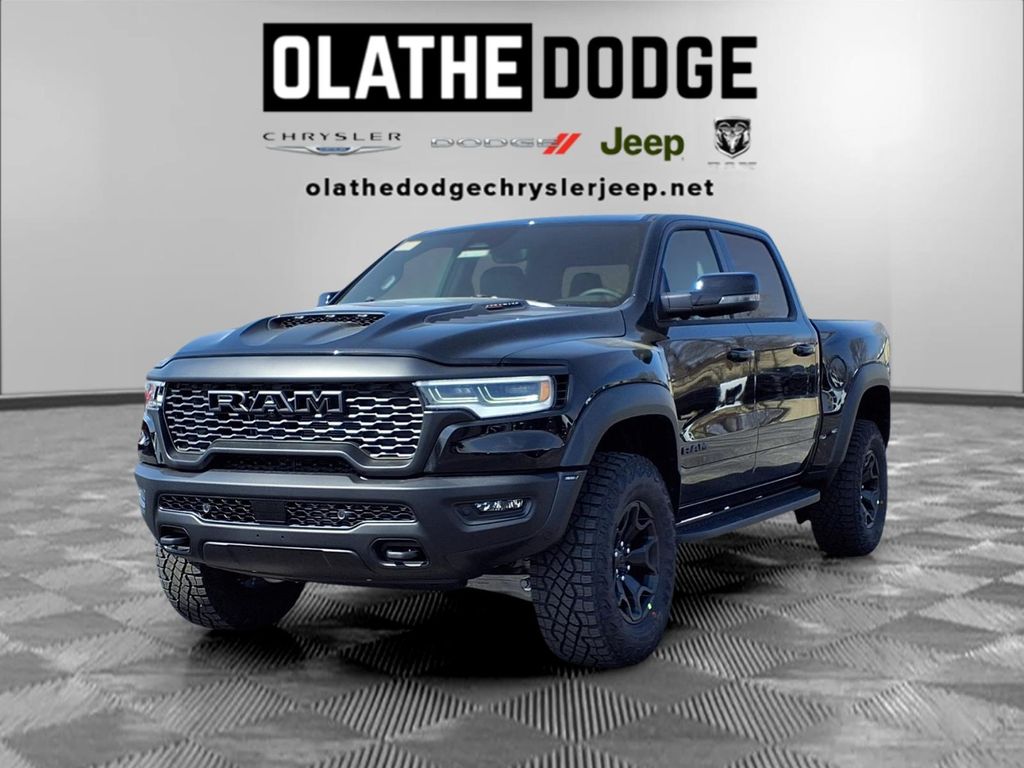 Diamond Black Crystal Pearlcoat 2026 RAM 1500 RHO Crew Cab AWD Pickup Truck All-Wheel Drive 8-Speed Automatic