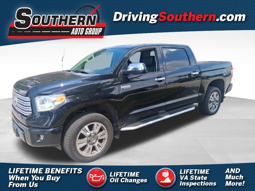 Midnight Black Metallic 2017 Toyota Tundra Pickup Truck Four-Wheel Drive 6-Speed Automatic Overdrive