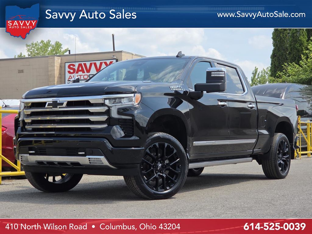 Black 2024 Chevrolet Silverado 1500 Pickup Truck Four-Wheel Drive Automatic