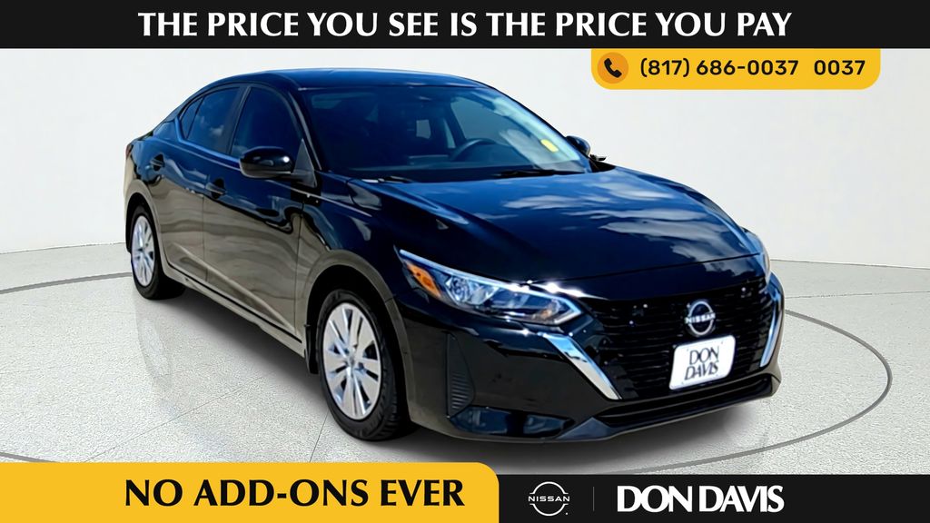 Super Black 2024 Nissan Sentra Sedan Front-Wheel Drive Continuously Variable Transmission