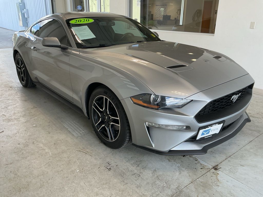 Silver Metallic 2020 Ford Mustang EcoBoost Coupe RWD Coupe Rear-Wheel Drive Automatic