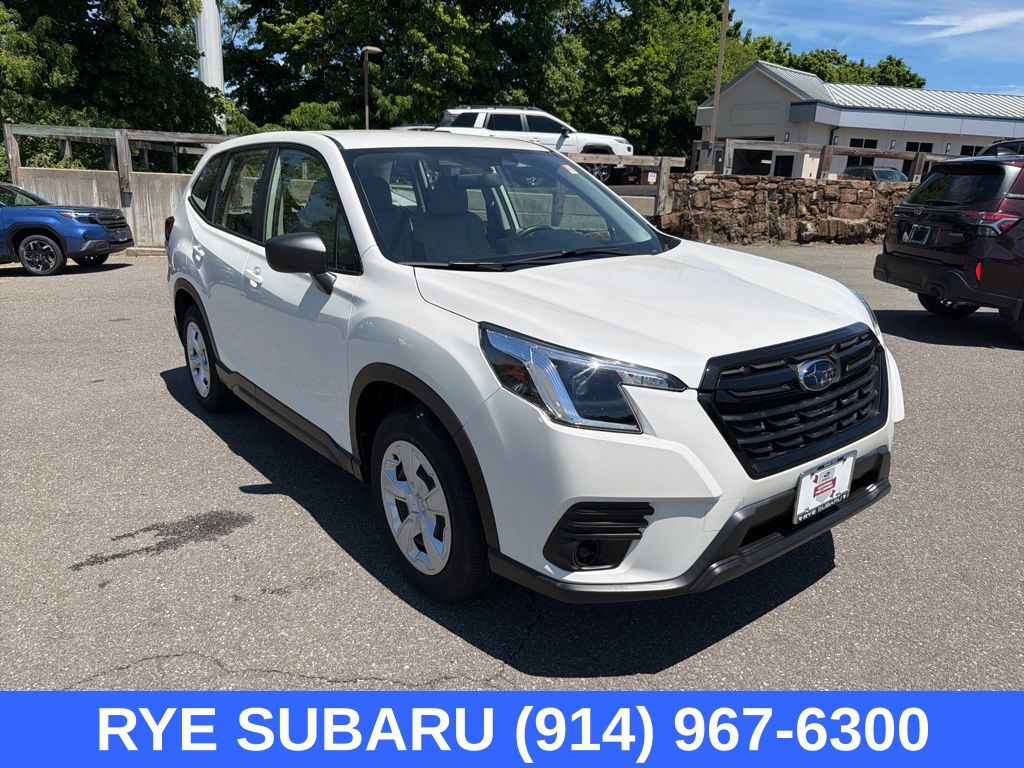 Crystal White Pearl 2023 Subaru Forester SUV / Crossover All-Wheel Drive Continuously Variable Transmission