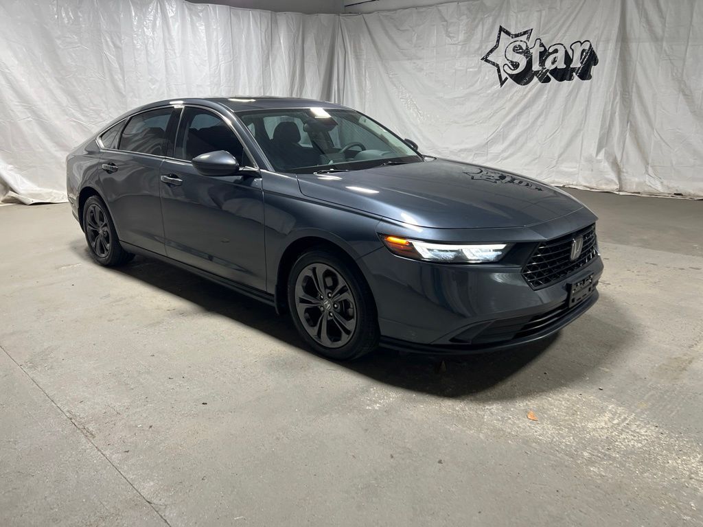 Blue 2023 Honda Accord Sedan Front-Wheel Drive Continuously Variable Transmission