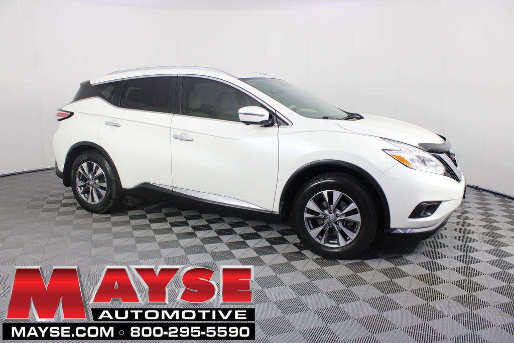 Pearl White 2016 Nissan Murano SUV / Crossover Front-Wheel Drive Continuously Variable Transmission