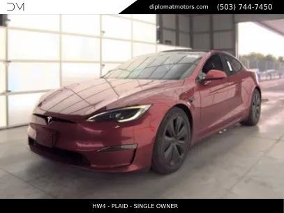 Ultra Red 2024 Tesla Model S Plaid AWD Sedan All-Wheel Drive 1-Speed Automatic