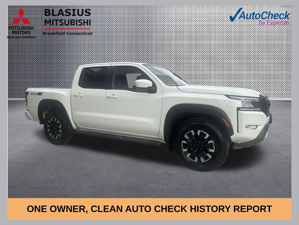 White 2022 Nissan Frontier PRO-4X Crew Cab 4WD Pickup Truck Four-Wheel Drive 9-Speed Automatic