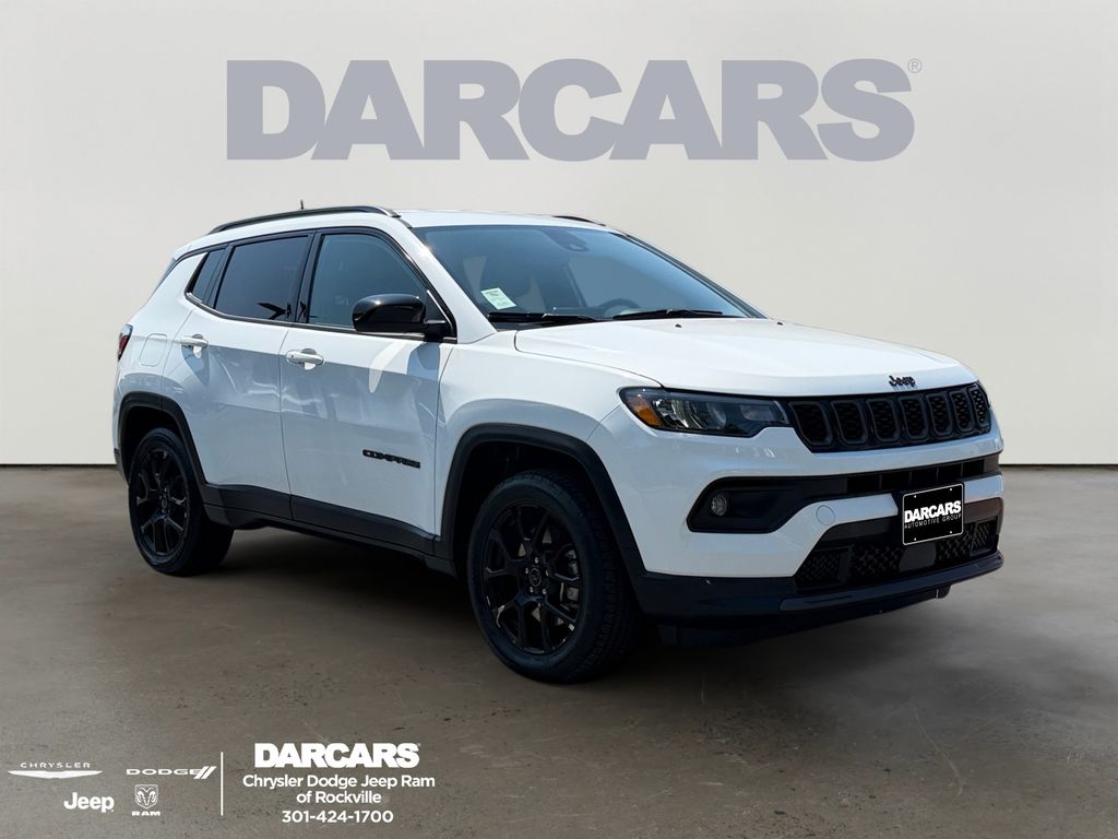 Bright White Clearcoat 2025 Jeep Compass SUV / Crossover Four-Wheel Drive 8-Speed Automatic