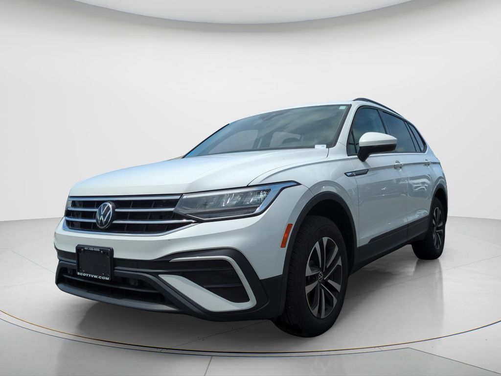 Pure White 2024 Volkswagen Tiguan SUV / Crossover All-Wheel Drive 8-Speed Automatic