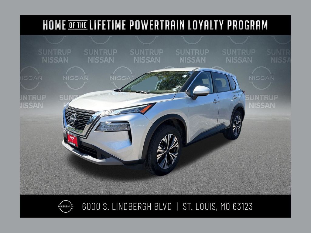 Brilliant Silver Metallic 2023 Nissan Rogue SUV / Crossover All-Wheel Drive Continuously Variable Transmission