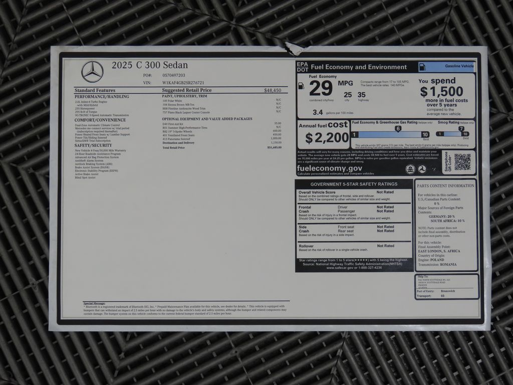 2025 Mercedes-Benz C-Class C 300 9