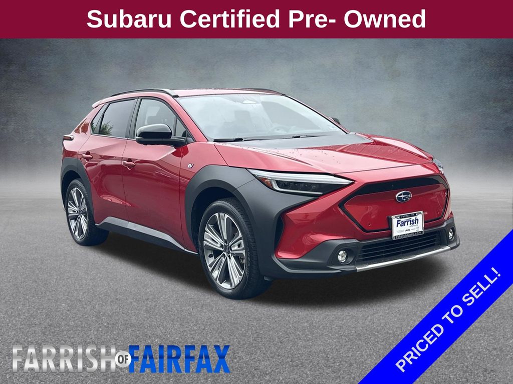 Elemental Red Pearl 2023 Subaru Solterra SUV / Crossover All-Wheel Drive 1-Speed Automatic