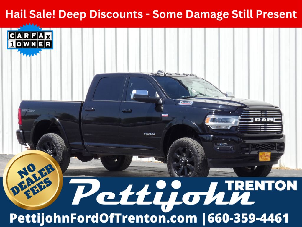 Diamond Black Crystal Pearlcoat 2020 RAM 2500 Laramie Crew Cab 4WD Pickup Truck Four-Wheel Drive 8-Speed Automatic