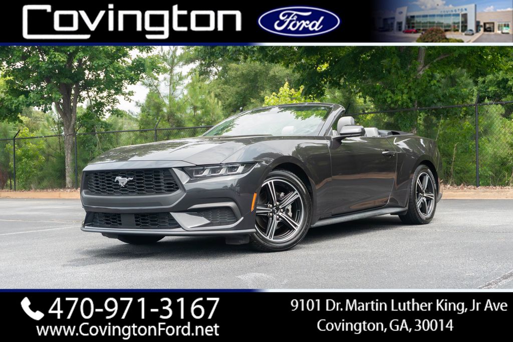 Dark Matter Gray Metallic 2024 Ford Mustang Convertible Rear-Wheel Drive Automatic