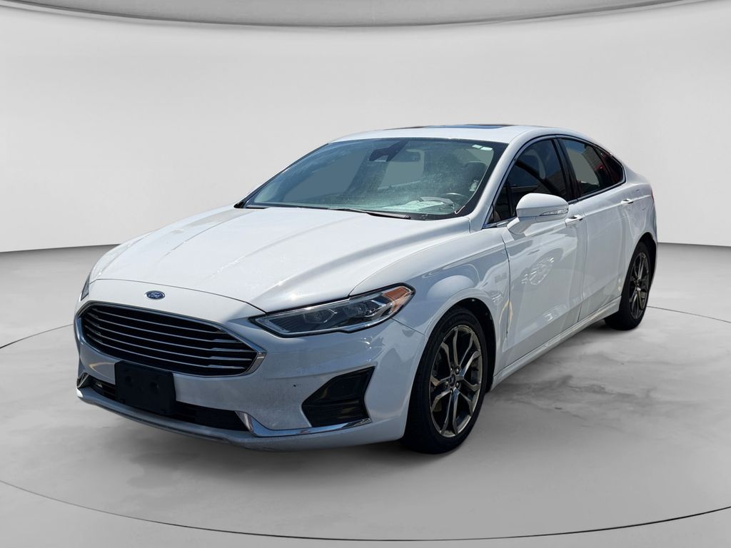 Oxford White 2019 Ford Fusion Sedan Front-Wheel Drive 6-Speed Automatic