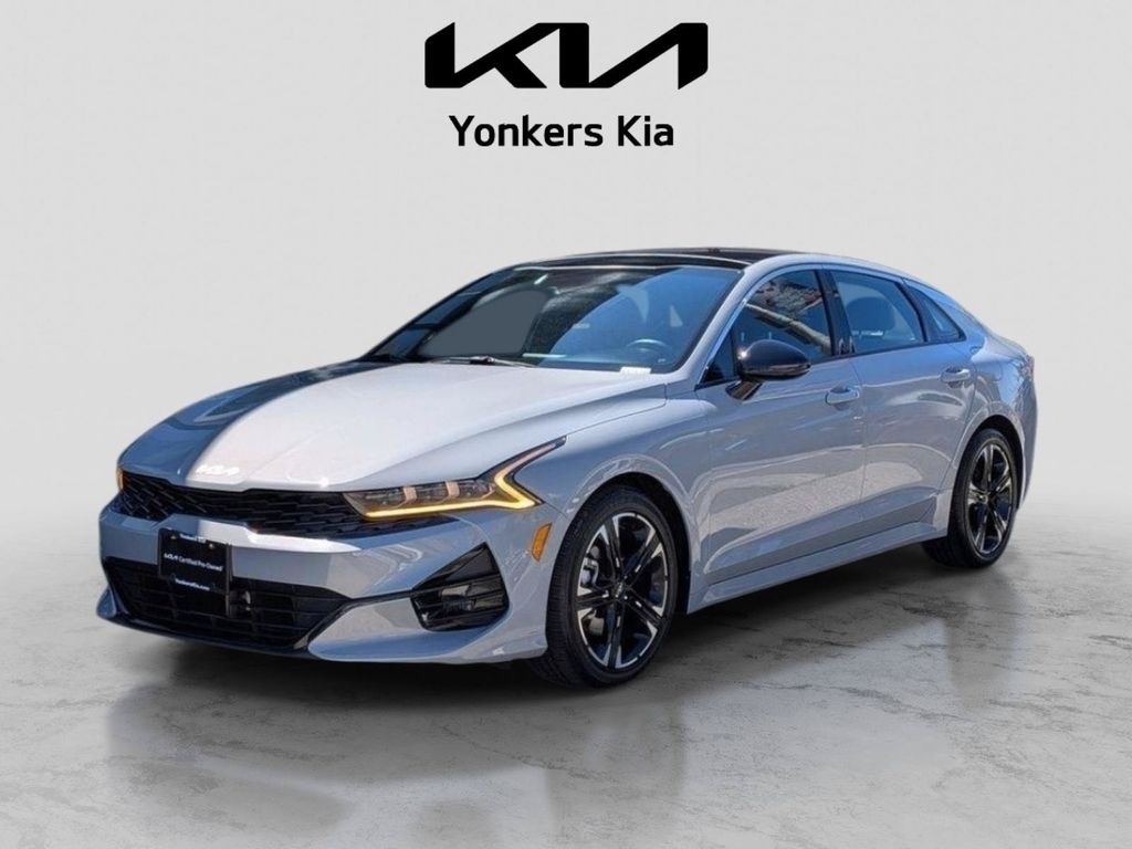 Wolf Gray 2022 Kia K5 Sedan Front-Wheel Drive 8-Speed Automatic