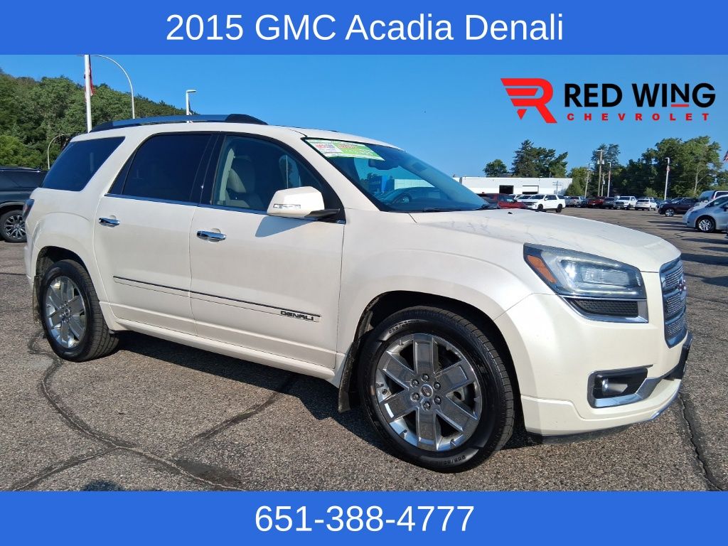 White Diamond Clearcoat 2015 GMC Acadia SUV / Crossover All-Wheel Drive 6-Speed Automatic
